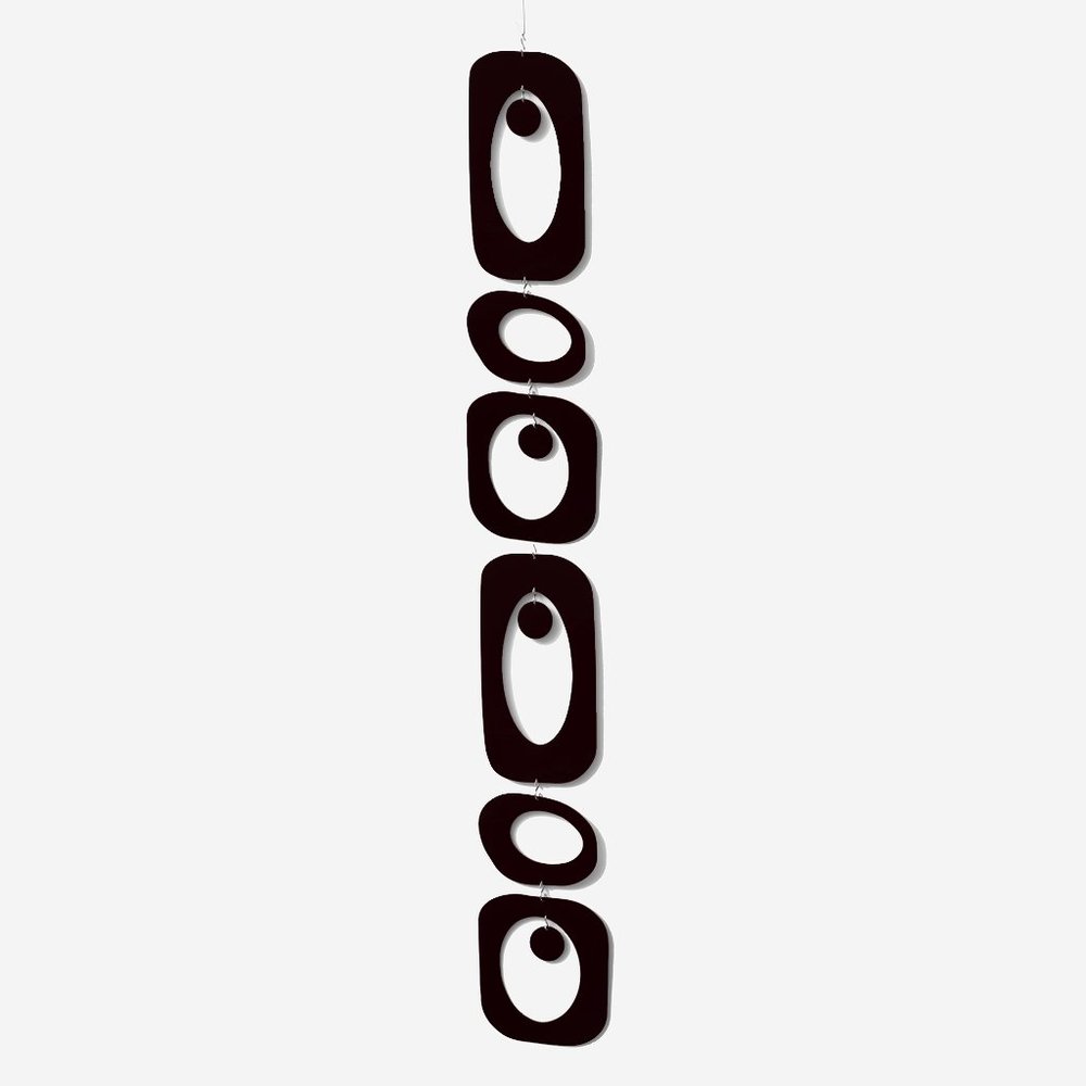 Groovy Beatnik Party Black Hanging Art Mobile